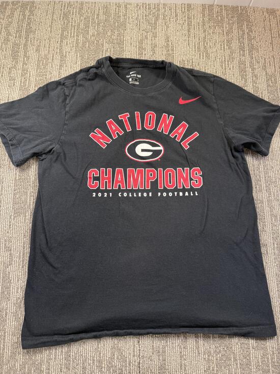 Nike Other - Georgia Bulldogs Shirt Mens Medium Black NCAA Football Nike 2021 Champs Tee